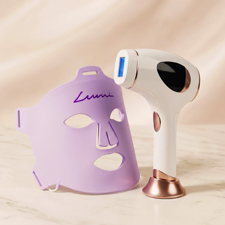 „Hilda” IPL fotoepilátor + „Lumi” fényterápiás maszk