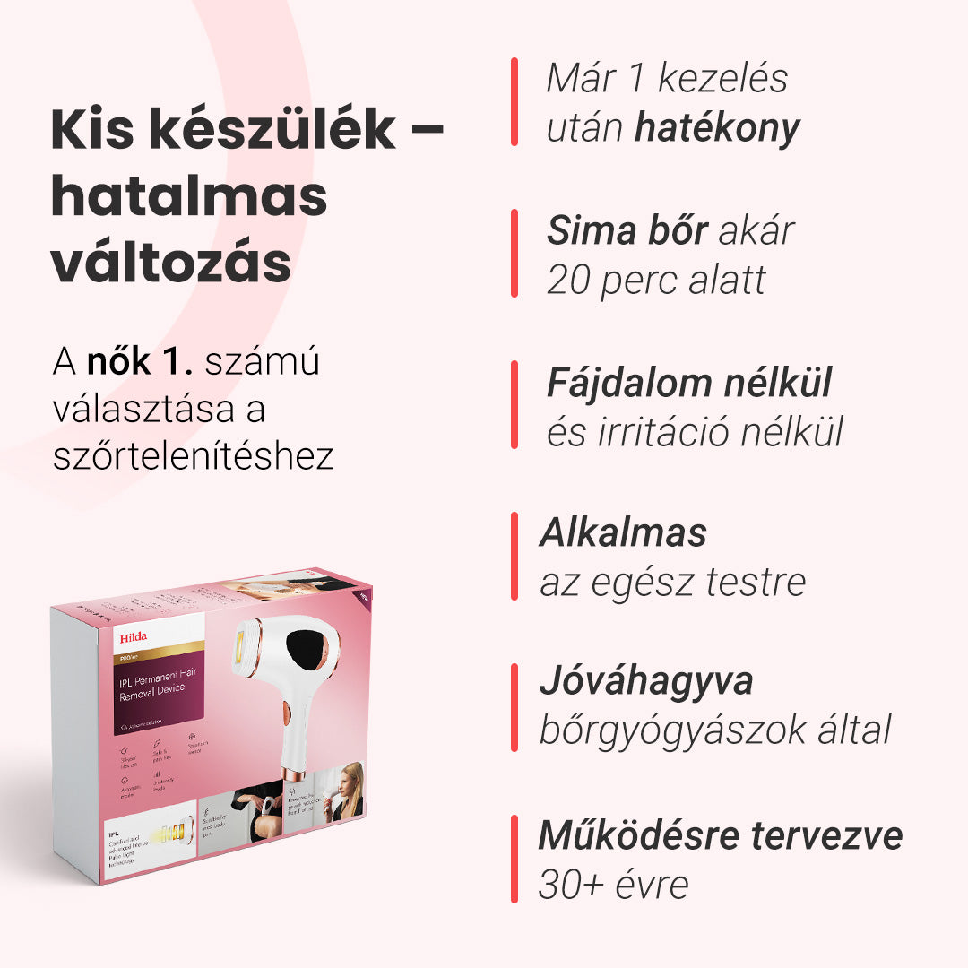 „Hilda” IPL fotoepilátor + „Hummi” hajszárító